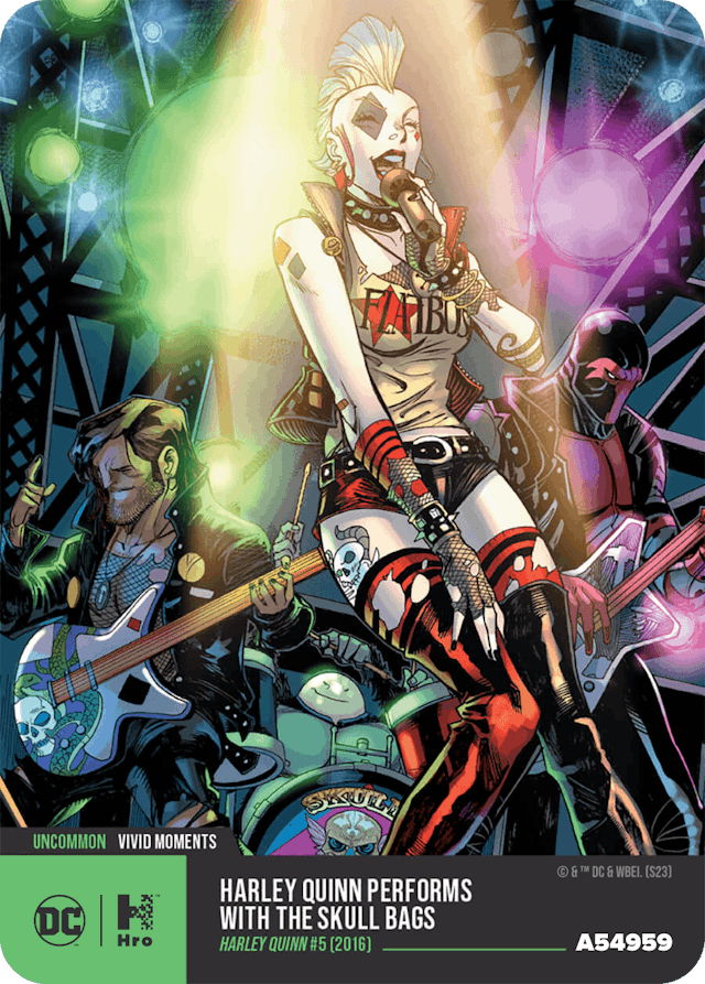 A54959 2023 Vivid Moments Harley Quinn Performs with the Skull Bags